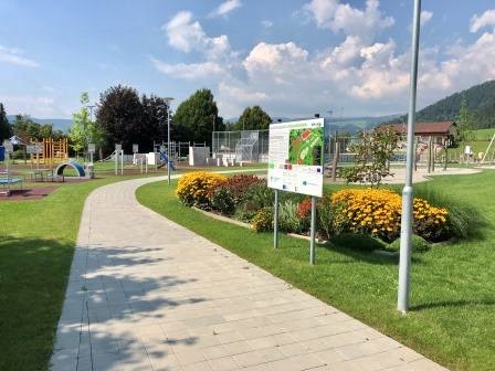 Der Bewegungspark Lipizzanerheimat bietet Stationen zum Muskelaufbau, Kletterstrecke, Slacklineanlage und vieles mehr